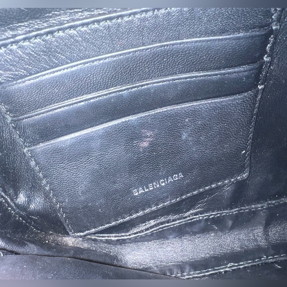 BALENCIAGA Triangle Leather clutch bag UNISEX - Picture 7 of 8